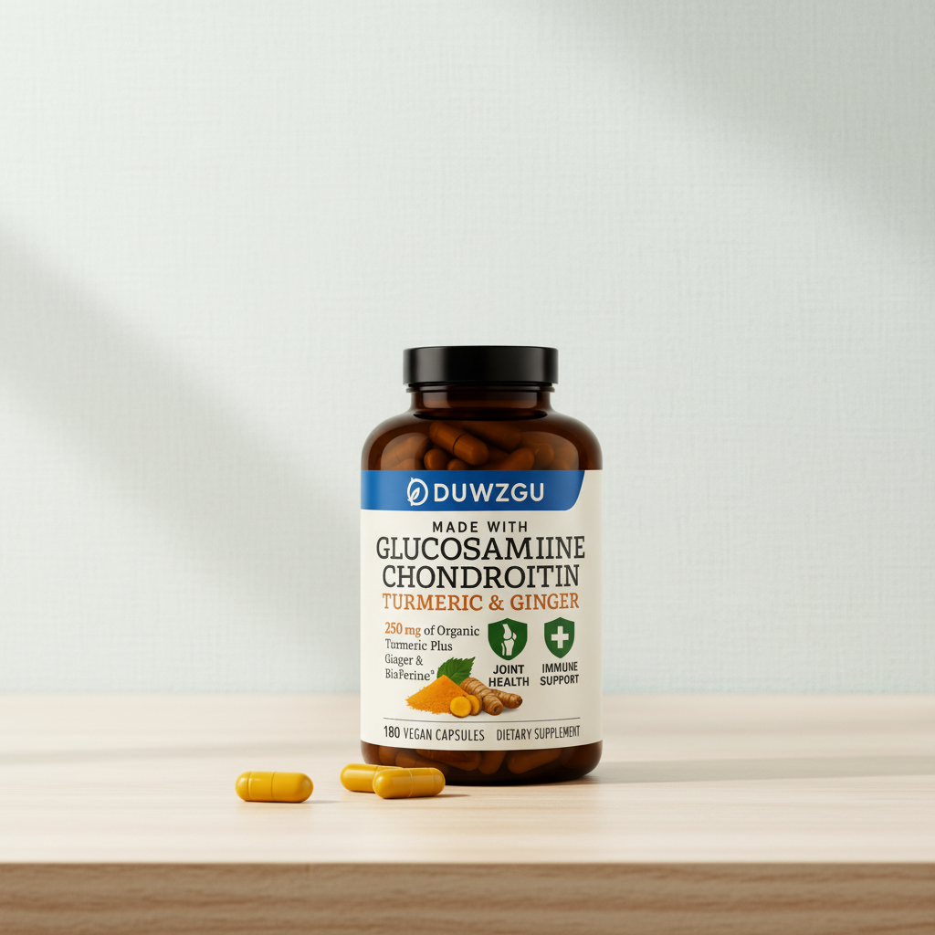 Comprimidos amarelos de glucosamina, condroitina e gengibre - VittaSlim